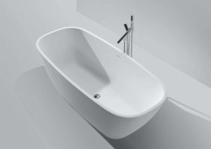 Freistehende Badewanne Mineralguss 3